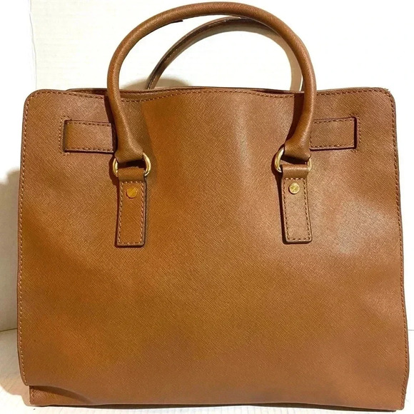 Michael kors brown saffiano leather satchel handbag - Picture 2 of 12